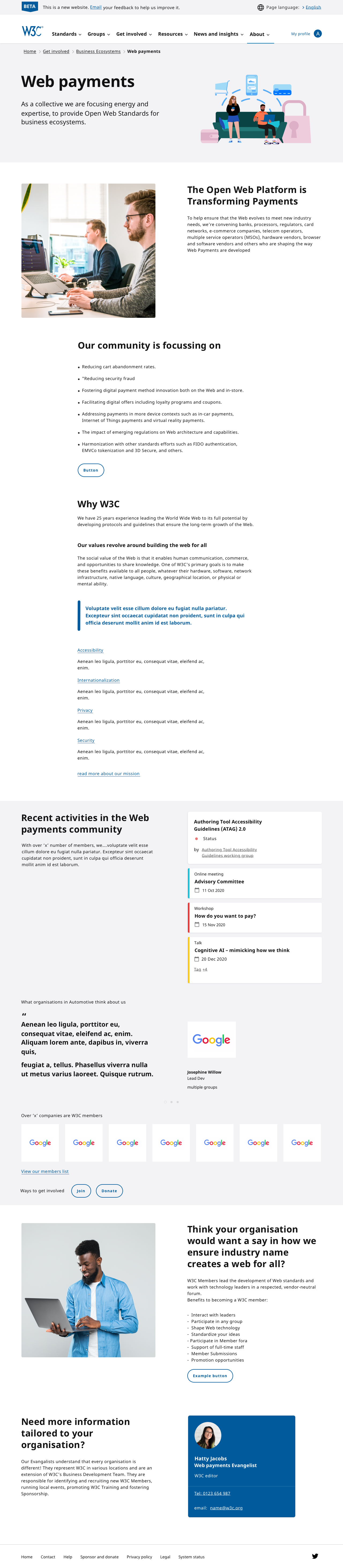 Business ecosystems template (wide screen)